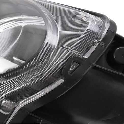 زوج HECASA مصباح إشارة الانعطاف متوافق مع 2012-2019 Fiat 500 (غير مناسب لـ Abarth) مصباح إشارة الانعطاف مع استبدال المصباح لـ FI2532100 FI2533100 عدسة شفافة + غطاء كروم للركاب وجانب السائق in Kuwait