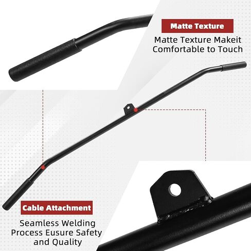 مرفق آلة كابل Fitvids، مرفق كابل سحب لأسفل لصالة الألعاب الرياضية، يتضمن حبل ثلاثي الرؤوس بمقبض على شكل حرف V، وقضيب دوار، وقضيب على شكل حرف V، كروم in Kuwait