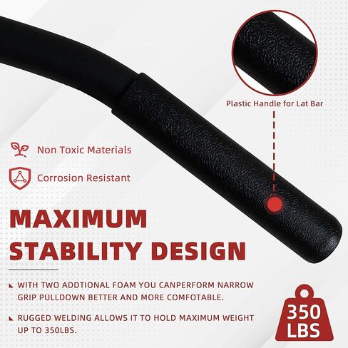 مرفق آلة كابل Fitvids، مرفق كابل سحب لأسفل لصالة الألعاب الرياضية، يتضمن حبل ثلاثي الرؤوس بمقبض على شكل حرف V، وقضيب دوار، وقضيب على شكل حرف V، كروم in Kuwait