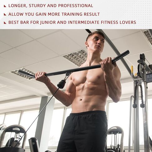 مرفق آلة كابل Fitvids، مرفق كابل سحب لأسفل لصالة الألعاب الرياضية، يتضمن حبل ثلاثي الرؤوس بمقبض على شكل حرف V، وقضيب دوار، وقضيب على شكل حرف V، كروم in Kuwait