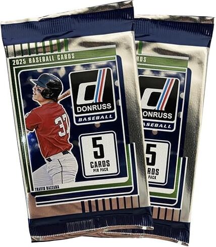 حزمة (حزم) Donruss Baseball Gravity لعام 2025 مع 5 بطاقات تداول (لكل حزمة) + أداة تحميل علوية + مغناطيس StreetCards! ابحث عن موازيات الفيضانات الصفراء! (1 حزمة + 1 محمل علوي، 1) in Kuwait