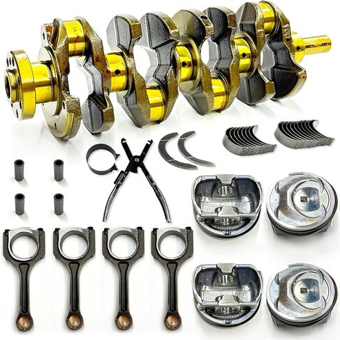 2.4L G4KJ Engine Crankshaft Connecting Rods and Bearings Kit for Hyundai Santa Fe/Santa Fe Sport Sonata Tucson, for Kia Sportage Sorento Optima 2011-2020 Replace# 23041-2G500 23510-2G540 in Saudi Arabia