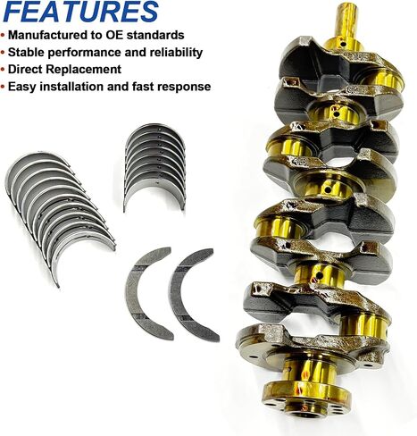 2.4L G4KJ Engine Crankshaft Connecting Rods and Bearings Kit for Hyundai Santa Fe/Santa Fe Sport Sonata Tucson, for Kia Sportage Sorento Optima 2011-2020 Replace# 23041-2G500 23510-2G540 in Saudi Arabia