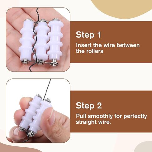 Wire Straightener Tool for Jewelry Making Nylon Wire Straightener with Three Rollers for Precise Wrapping Projects Plastic Wires Straighteners for Remove Bends Kinks in Kuwait