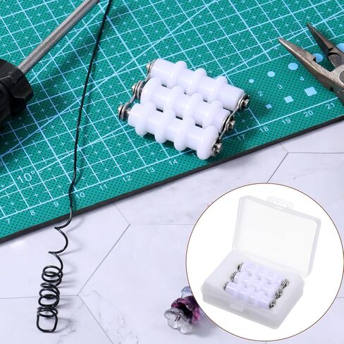 Wire Straightener Tool for Jewelry Making Nylon Wire Straightener with Three Rollers for Precise Wrapping Projects Plastic Wires Straighteners for Remove Bends Kinks in Kuwait