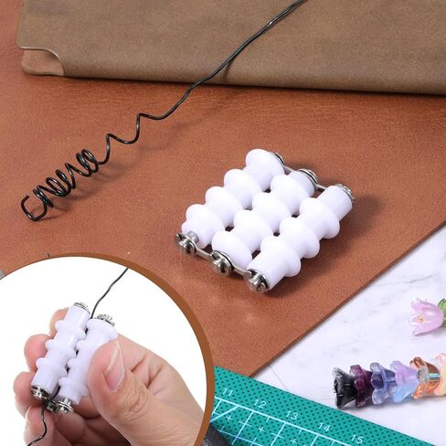 Wire Straightener Tool for Jewelry Making Nylon Wire Straightener with Three Rollers for Precise Wrapping Projects Plastic Wires Straighteners for Remove Bends Kinks in Kuwait