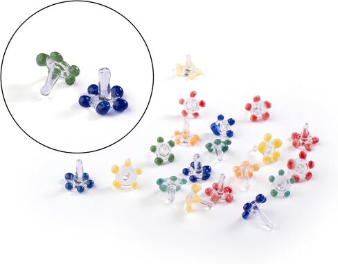 200 PCS Daisy Flower Glass Beads with Storage Jar| Thicker and Consistent Size Daisies | Premium Assorted and Vibrant Colour Daisies. in Saudi Arabia