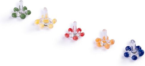 200 PCS Daisy Flower Glass Beads with Storage Jar| Thicker and Consistent Size Daisies | Premium Assorted and Vibrant Colour Daisies. in Saudi Arabia