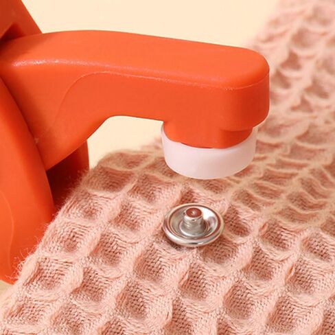 Snap Button Kit with Hand Pressure Pliers, 50 Metal Snap Buttons in Clear Box - for Sewing DIY Crafts, Clothes, Hats, Bags & More - Gift for Crafters & DIY Enthusiasts in Kuwait