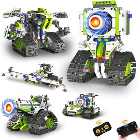 STEM Robot kit for Kids Ages 8-12, 429PCS 5 In1 Building Blocks Kit, Remote & App Control Robotic Toys, Scientific Construction Sets for Kids 8 9 10 11 12 13 in Kuwait