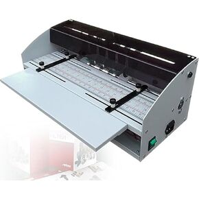 3-in-1 Electric Creasing Machine, Paper Folding Machine Heavy Duty Metal Paper Card Scorer, Paper Cutting Creasing Perforating Machine with Positioning Ruler, Adjustable Crease Dep in Saudi Arabia