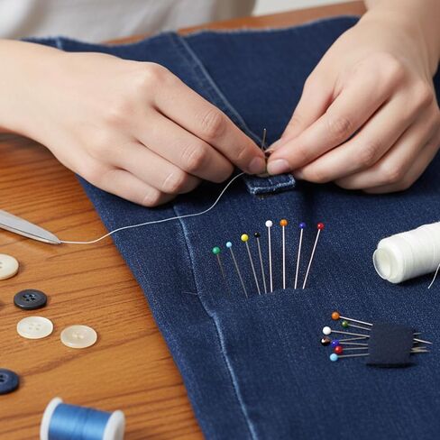 Grevosea 500 Pcs Straight Pins Sewing Pins, 1.5 Inch Colored Glass Head Dressmaking Pins for Sewing & Quilting Stainless Steel Pins for Fabric DIY Crafts Wedding Bouquets Jewelry Making in Saudi Arabia