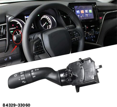 Auto Headlight Closing Handle Turn Signal Switch 84329-33060 for Toyota Camry for RAV4 Hiace Land Cruiser Alphard 2019-2023 in Saudi Arabia