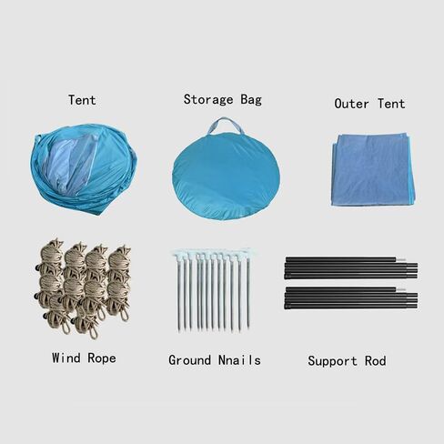 SUV Tailgate Tent Camping Awning Shade Compatible with for Peugeot 3008 2016–2025 Family Camping Auto Shade Smooth Ventilation,B-Blue in Saudi Arabia
