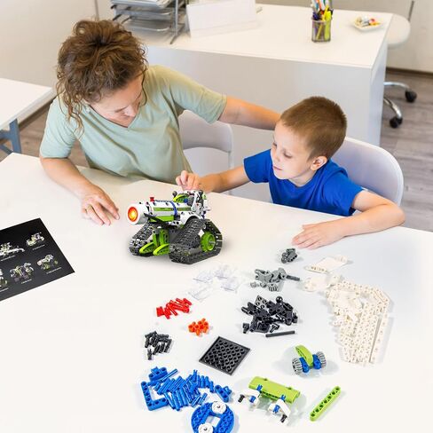 STEM Robot kit for Kids Ages 8-12, 429PCS 5 In1 Building Blocks Kit, Remote & App Control Robotic Toys, Scientific Construction Sets for Kids 8 9 10 11 12 13 in Kuwait