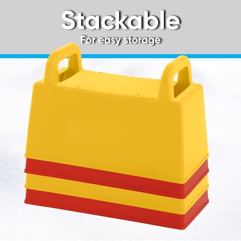 مجموعة بناء قلعة الرمل من سوبيريو، صانع مكعبات الثلج، قوالب قلعة الرمل، ألعاب الشاطئ الرملية الثلجية للأطفال والكبار، شكل كتلة الثلج من أجل حصون الثلج أو صندوق الرمل، ألعاب الرمل في الهواء الطلق، أساسيات الشاطئ الممتعة in Kuwait