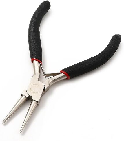 1Pc Round Nose Plier 65# Carbon Steel Jewelry Plier with Black Handle 12x7.9x0.9cm DIY Jewelry Craft Making Repair Supplies in Saudi Arabia