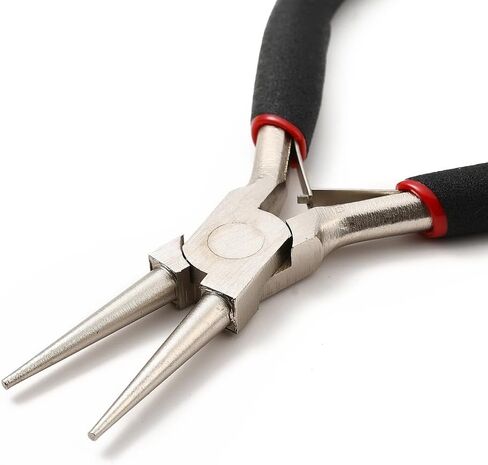 1Pc Round Nose Plier 65# Carbon Steel Jewelry Plier with Black Handle 12x7.9x0.9cm DIY Jewelry Craft Making Repair Supplies in Saudi Arabia