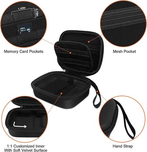 BliFulde Carrying Case for RG353V/ RG353VS Handheld Game Console, Custom-Insert Handheld Emulator Retro Game Holder Organizer, Portable Game Player Storage Bag (Case Only) in Saudi Arabia