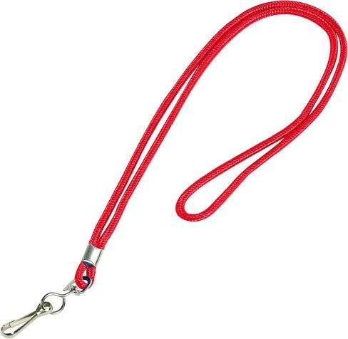 BOX USA LY101 Standard Lanyard with Hook, 36", Red, 24 per Case in Saudi Arabia