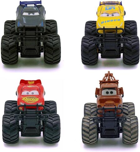 1/45 Big Wheel McQueen and his Friends Metal Toy car,Friction Driven car Toy,4 Pack in Saudi Arabia