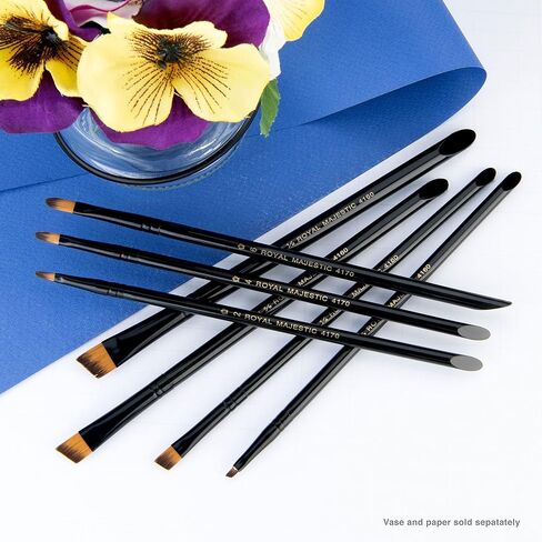 Majestic Royal & Langnickel Filbert and Oval Wash Artist Brush Set, 7-Piece in Kuwait