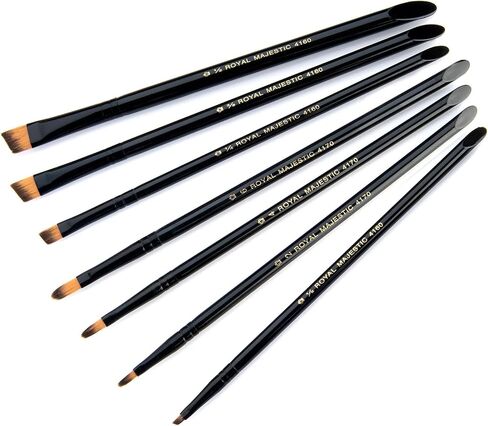 Majestic Royal & Langnickel Filbert and Oval Wash Artist Brush Set, 7-Piece in Kuwait