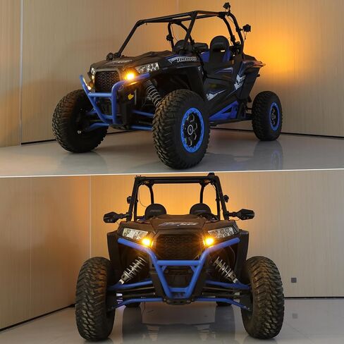 مجموعة إشارة الانعطاف DREAMIZER UTV مع قرن، سلكي مسبقًا، وميض ATV SXS مع مفتاح هزاز، وإضاءة خطر، وإشارات انعطاف قانونية عالمية للشارع متوافقة مع Polaris Can-Am والمزيد in Kuwait