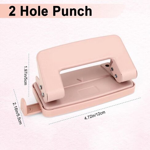 خرامة ورق بفتحتين، خرامة معدنية بفتحتين، خرامة ورق بفتحتين قابلة للتعديل للكتب السائبة مقاس A4/A5/B5 واللوازم المنزلية (أخضر) in Kuwait