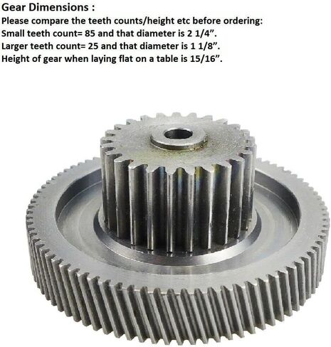 014-191072 RV Slide Out Motor Gear, 18:1 Ratio - Replacement for Lippert/Tuson/Venture Actuators 014-191072 & 014-132682 - Compatible with RV Camper Trailer Motor Gearbox in Saudi Arabia