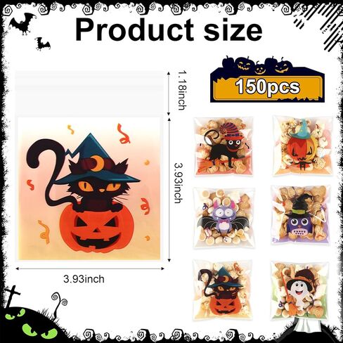 100 PCS Christmas Cellophane Bags, Christmas Cookie Bags Treat Bags Self Sealing Clear Self-adhesive Snack Candy Gift Wrap Ziplock Bags for Winter Santa Xmas Holiday Party Gift Decoration Supplies in Saudi Arabia