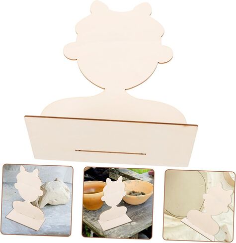 Veemoon Portrait Clay Board Natural Wood Blank Board for DIY Clay Crafts for Artistic and Creative Projects Tool for Womens Handmade Artwork in Saudi Arabia