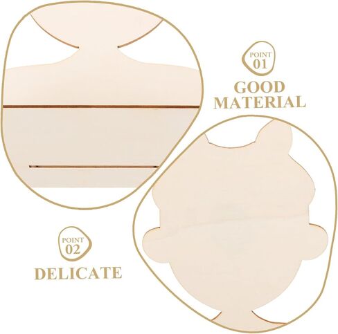 Veemoon Portrait Clay Board Natural Wood Blank Board for DIY Clay Crafts for Artistic and Creative Projects Tool for Womens Handmade Artwork in Saudi Arabia