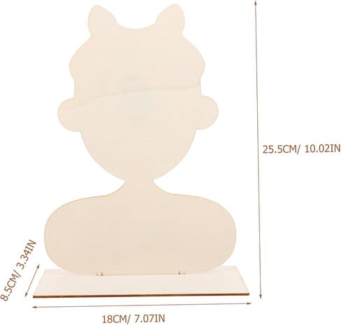 Veemoon Portrait Clay Board Natural Wood Blank Board for DIY Clay Crafts for Artistic and Creative Projects Tool for Womens Handmade Artwork in Saudi Arabia