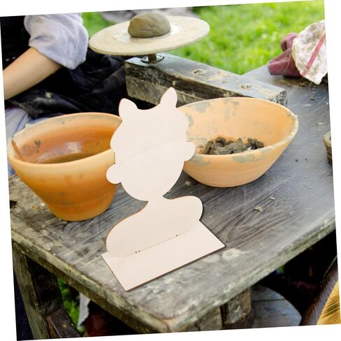 Veemoon Portrait Clay Board Natural Wood Blank Board for DIY Clay Crafts for Artistic and Creative Projects Tool for Womens Handmade Artwork in Saudi Arabia