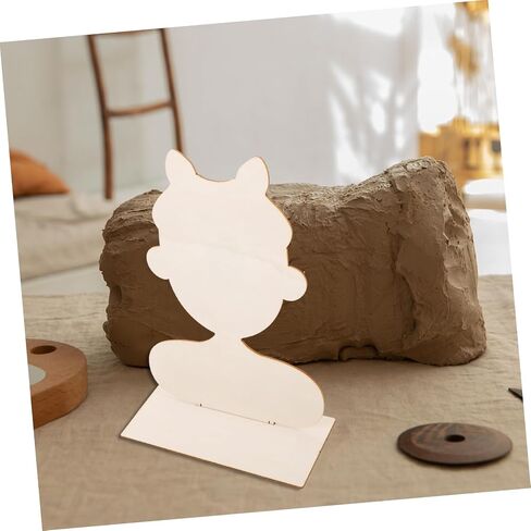 Veemoon Portrait Clay Board Natural Wood Blank Board for DIY Clay Crafts for Artistic and Creative Projects Tool for Womens Handmade Artwork in Saudi Arabia