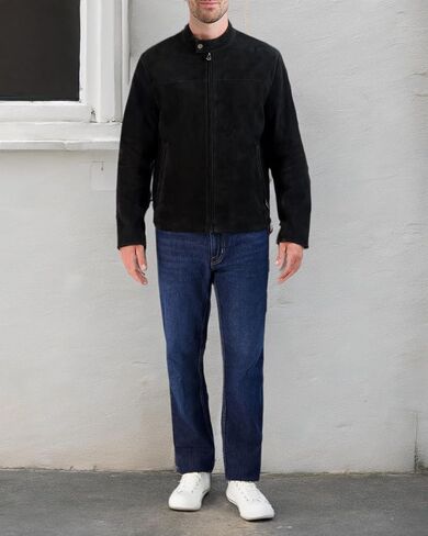 Cole Haan Mens Suede Moto Jacket Suede Jacket in Saudi Arabia