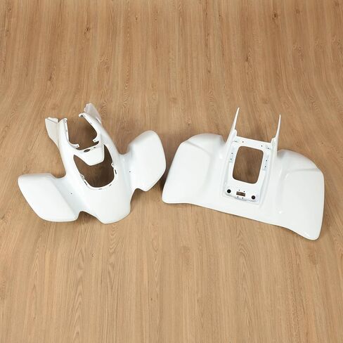 HECASA Front & Rear Fenders Compatible with 1999-2004 Honda TRX 400EX White Mud Guard Kit in Saudi Arabia