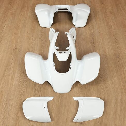 HECASA Front & Rear Fenders Compatible with 1999-2004 Honda TRX 400EX White Mud Guard Kit in Saudi Arabia