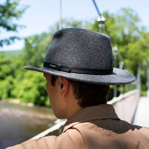 Stetson Men's Explorer Wool Felt Fedora - Twexpr-042453 in Saudi Arabia