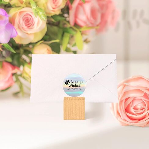 JOYIT 2'' Holographic Thermal Labels - 400pcs Round Thermal Printer Labels, Waterproof Thermal Printer Stickers for Logo Design, Name/Price Tag, Thanks Card, Address, QR Code, 400 Labels/Roll in Saudi Arabia