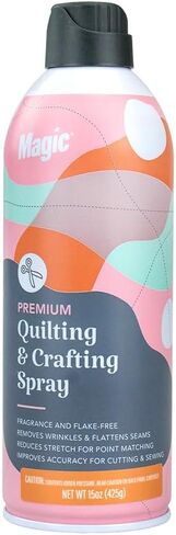 MAGIC Premium Quilting & Crafting Spray Bottle – Fabric Spray for Cutting, Creasing, & Sewing – Best Press Spray Starch for Quilting to Flatten Seams & Wrinkles – Wrinkle Spray (16oz Trigger) 2 Pack in Kuwait