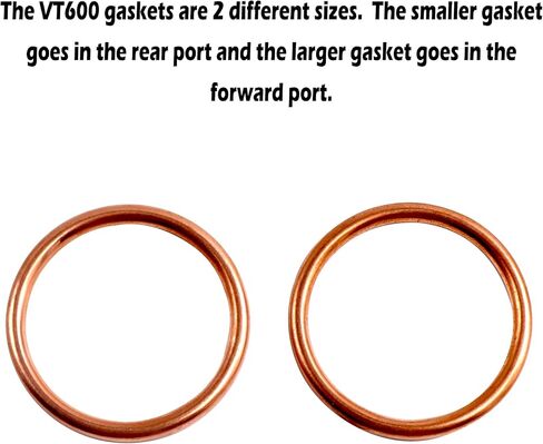 OEM Style Replacement Copper Exhaust Gasket for Honda VT600 Models, No Leaking in Saudi Arabia