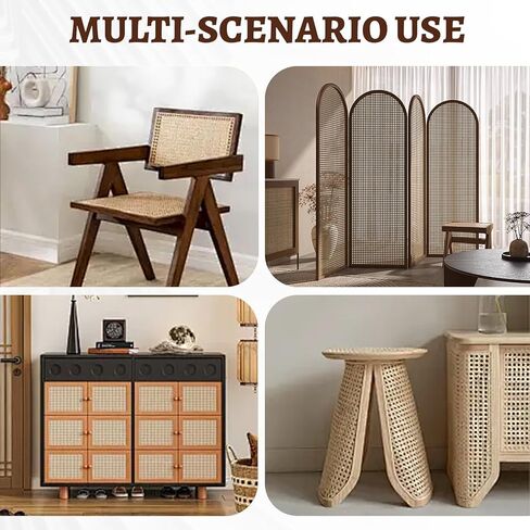 مادة الضرب مقاس 14 × 40 بوصة، لفة حزام القصب، ألواح نسج الروطان، مشاريع فنية مصنوعة يدويًا من الروطان: أثاث الروطان، كراسي الروطان، خزانة الروطان بأبواب، خزانات، سقف in Kuwait