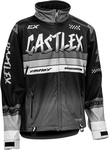 Castle X Men's R24 Race Jacket (Black/Hi-Vis/Charcoal - X-Large) in Saudi Arabia