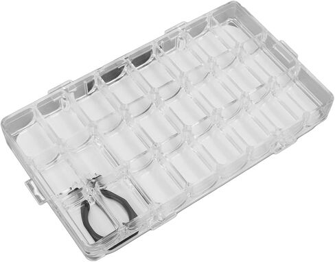 Watercolor Palettes Box 24 Grids U Shape Large Capacity Plastic Paint Box with 6 Airtight Locks for Art Classroom and Outdoor Painting in Saudi Arabia