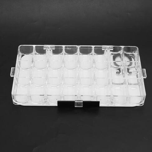 Watercolor Palettes Box 24 Grids U Shape Large Capacity Plastic Paint Box with 6 Airtight Locks for Art Classroom and Outdoor Painting in Saudi Arabia
