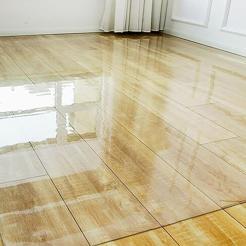 Transparent Plastic Carpet Protector Area Rugs Waterproof Heavy Duty Clear PVC Floor Protector Mat for Furniture/Chairs/Pets, 1.5mm Thick Pile, Can Be Cut - 70cm/90cm/110cm/130cm Wide ( Size : 130x250 in Saudi Arabia