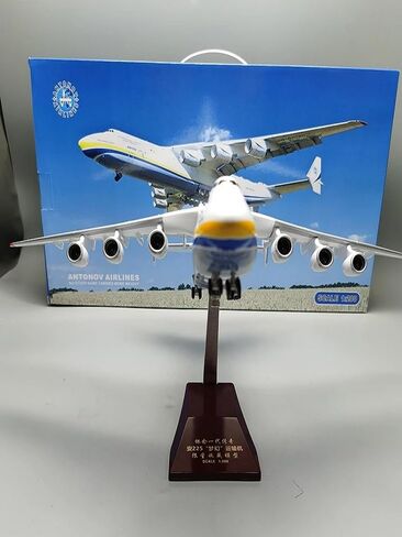 أنتونوف An-225 An-124 Mriya نموذج طائرة بلاستيكية 1/200 عرض للبالغين، لعبة قابلة للجمع، طائرة نقل أوكرانية كبيرة من بلاستيك ABS نموذج طائرة (أبيض) in Kuwait