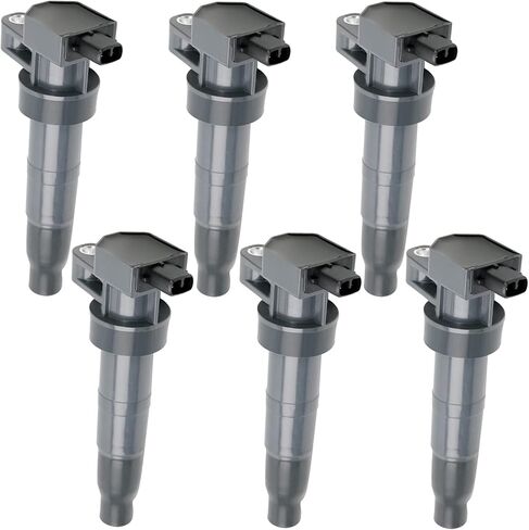 IGNITION COIL UF546 SET OF 6 COMPATIBLE WITH HYUNDAI Sonata AZERA SANTA FE GENESIS ENTOURAGE VERACRUZ KIA RONDO CADENZA MAGENTIS OPTIMA SORENTO SEDONA AMANTI BORREGO 2.4 L4 3.3 3.5 3.8 V6 in Saudi Arabia